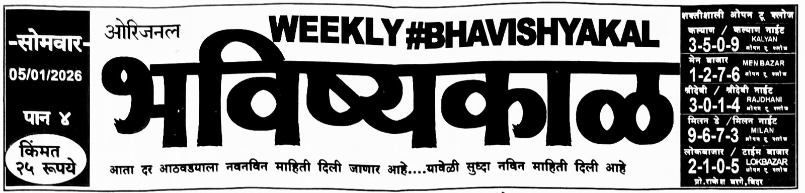 Bhavishyakal Matka Paper